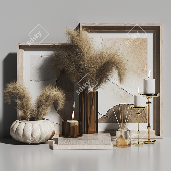 Elegant Decorative Set 2015 3D model image 2