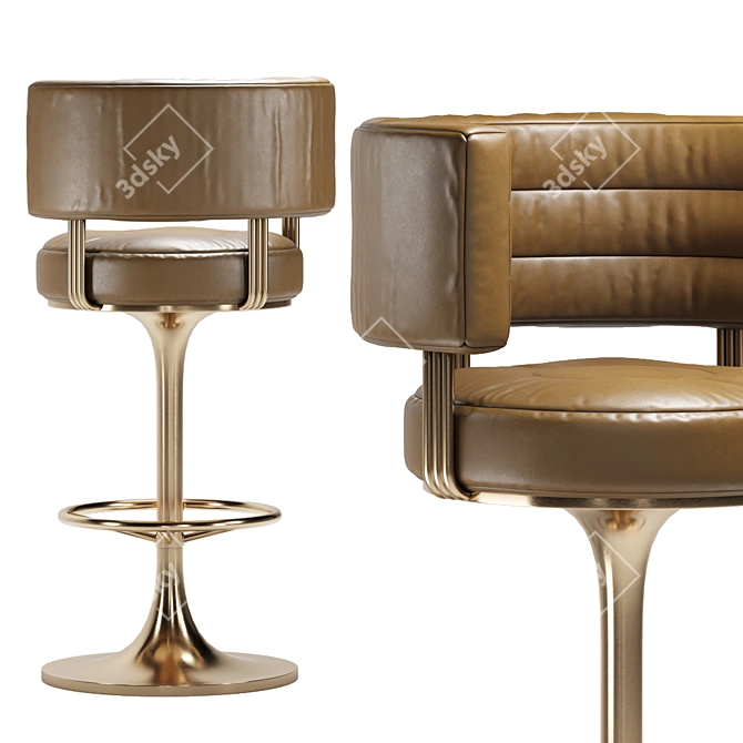 Modern Nest Bar Chair Design 3D model image 2