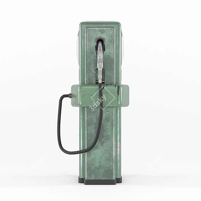 Vintage Sinclair Gas Pump In 3DsMax 3D model image 5