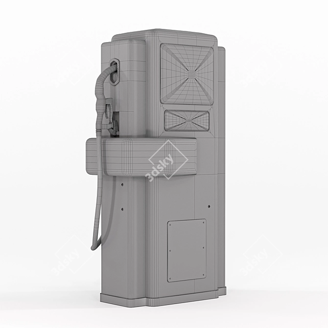 Vintage Sinclair Gas Pump In 3DsMax 3D model image 7