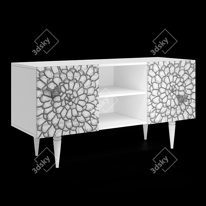 Classic Chestnut TV Stand 3D model image 6