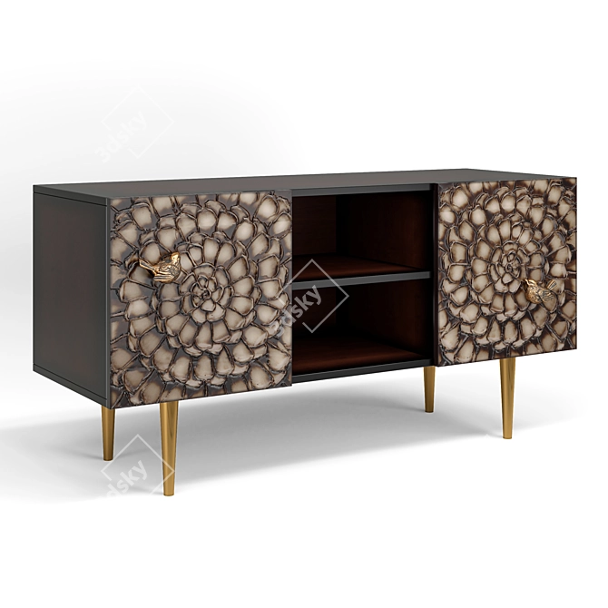 Stylish Terra TV Stand 3D model image 2