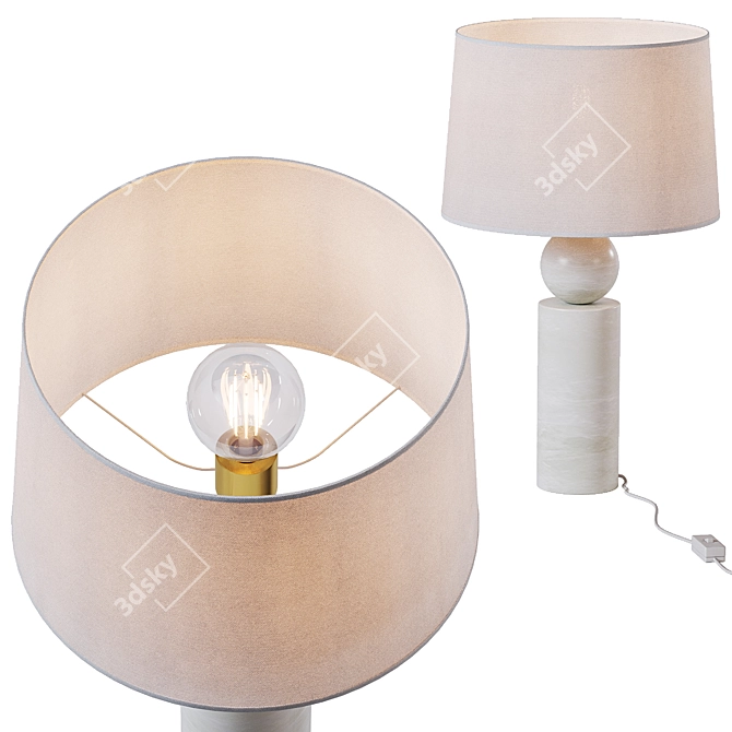 Sophisticated Cosima Table Lamp 3D model image 2