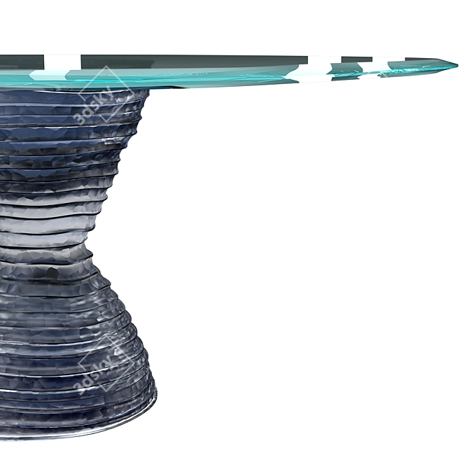 Handcrafted Murano Glass Table  3D model image 3