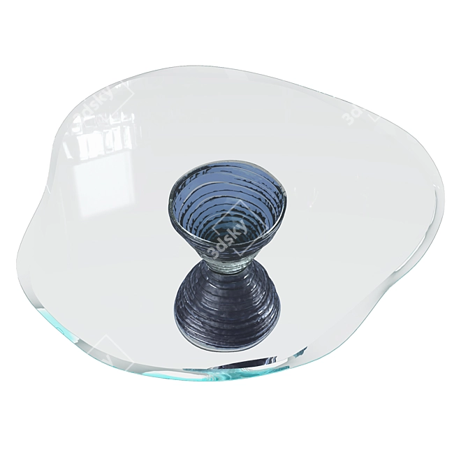 Handcrafted Murano Glass Table  3D model image 4