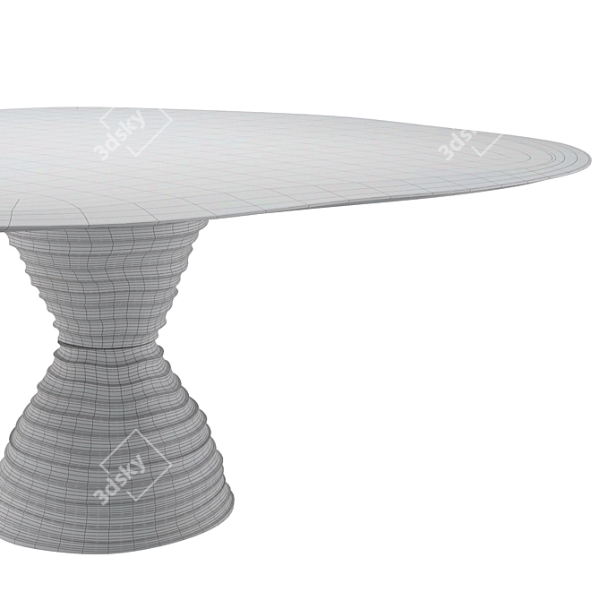 Handcrafted Murano Glass Table  3D model image 6