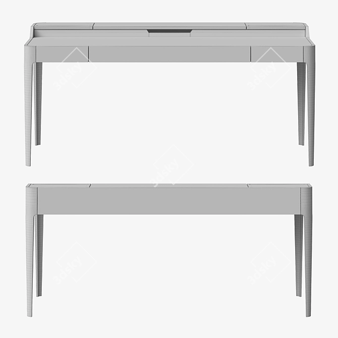 Sleek 3D Desks in Multiple Finishes 3D model image 6