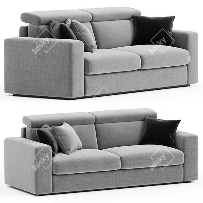 Convertible Riftac Sofa Bed 3D model image 1