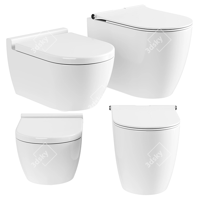 Serel Smart SM11SL Toilet 3D model image 1