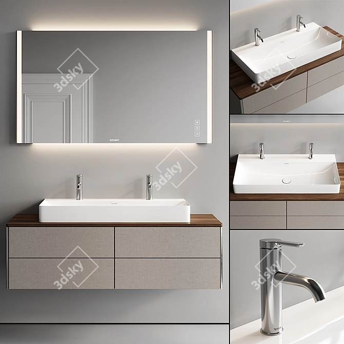 XSquare Complete Vanity Set 3D model image 1