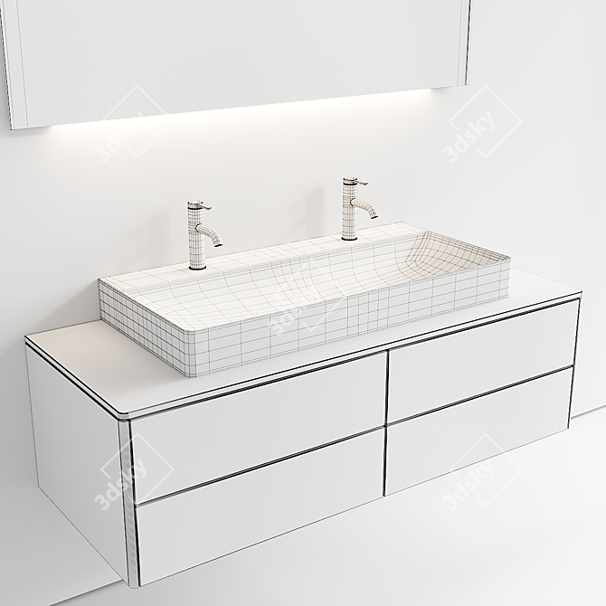 XSquare Complete Vanity Set 3D model image 5