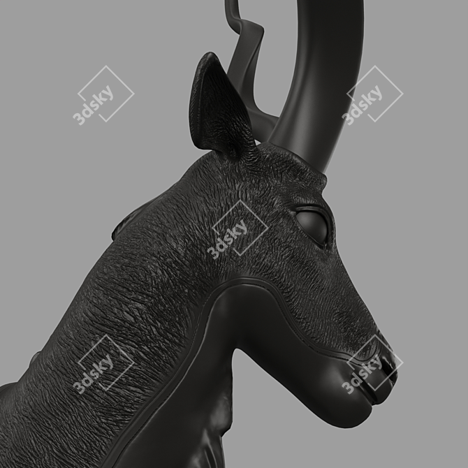 Antelope Bust Sculpture DG-Home Louis 3D model image 5