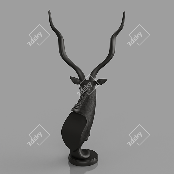 Antelope Bust Sculpture DG-Home Louis 3D model image 8