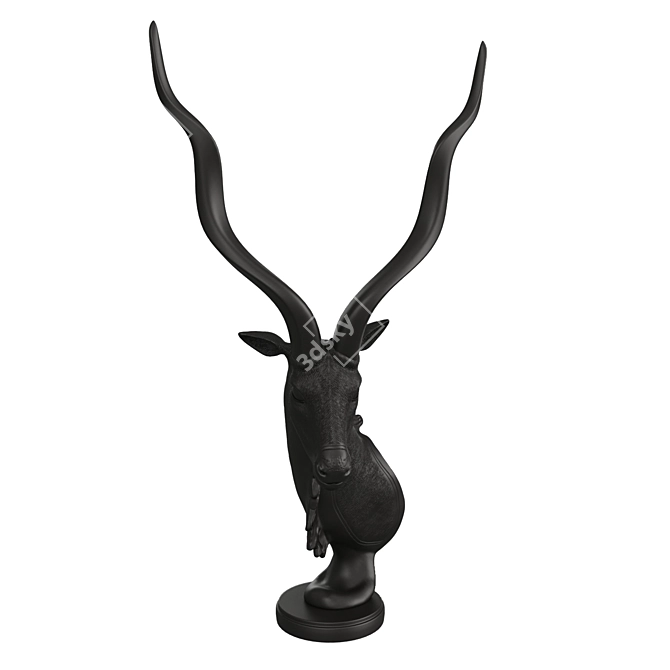 Antelope Bust Sculpture DG-Home Louis 3D model image 14