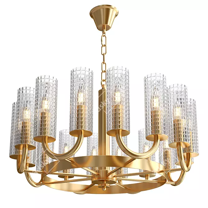 Lumina DECO LDP 8011-16 Chandelier 3D model image 1