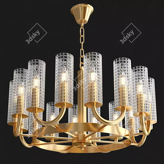 Lumina DECO LDP 8011-16 Chandelier 3D model image 2