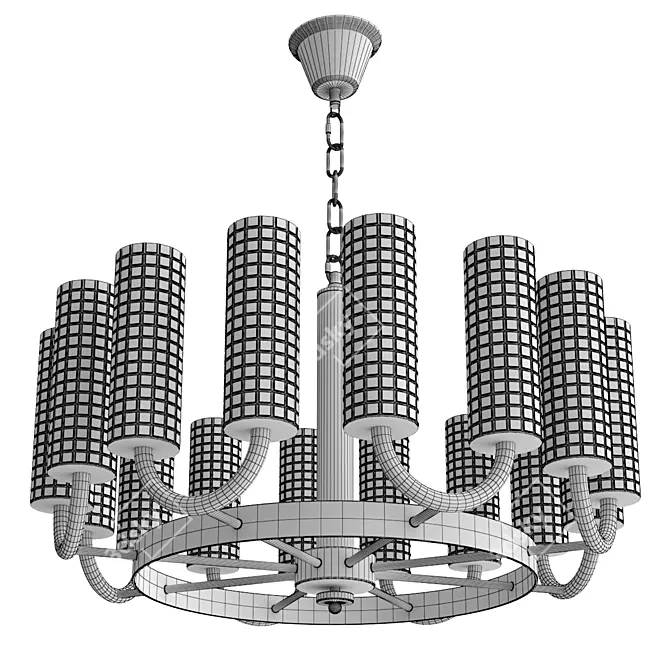 Lumina DECO LDP 8011-16 Chandelier 3D model image 3