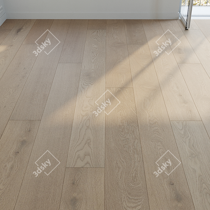 Oak Parquet Bundle Textures Set 3D model image 5