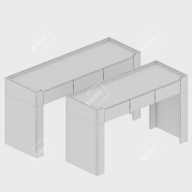 Modern Modnodesign Writing Desk 3D model image 3