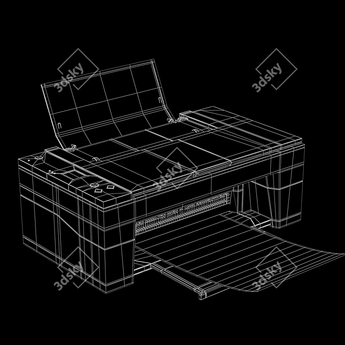 3D Model Printer OBJ Vray 3D model image 7