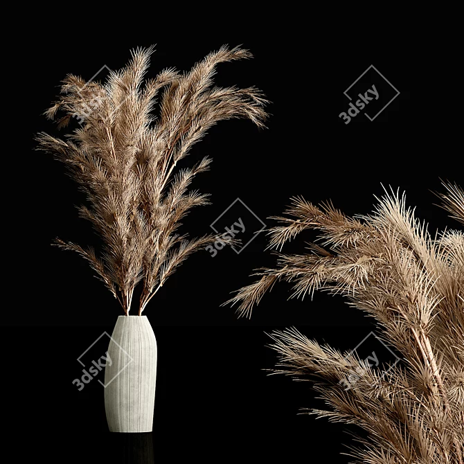 Vintage Dry Floral Arrangements 3D model image 1