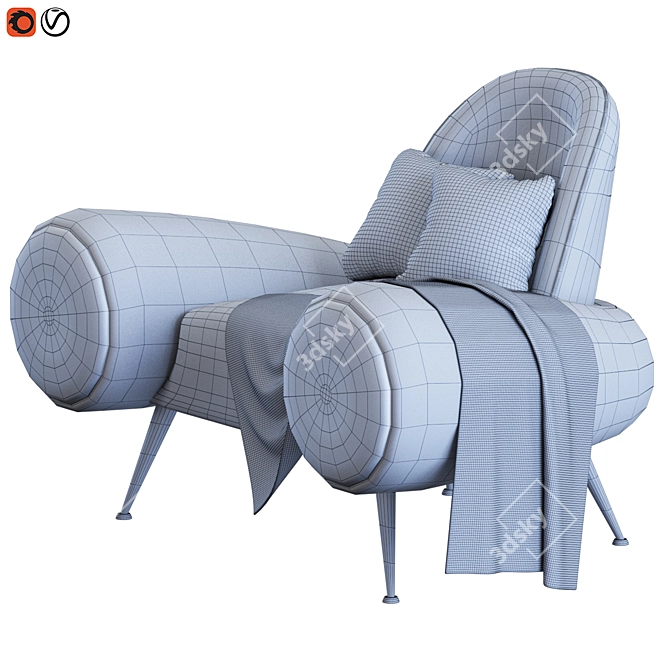 Sleek Modern Furniture: APOLLO Collection 3D model image 7