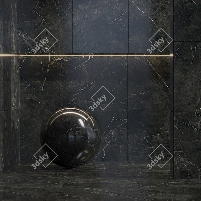 Black Marble Texture Bundle - 16 Seamless Textures 3D model image 4