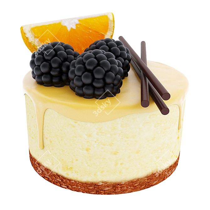 Citrus Delight 3D Dessert Models 3D model image 5