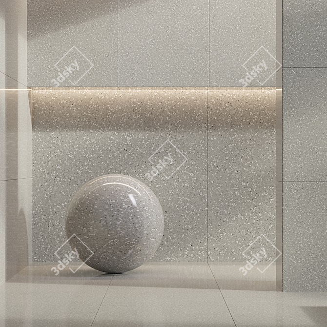 Terrazzo Marble Texture Bundle 4k 3D model image 5