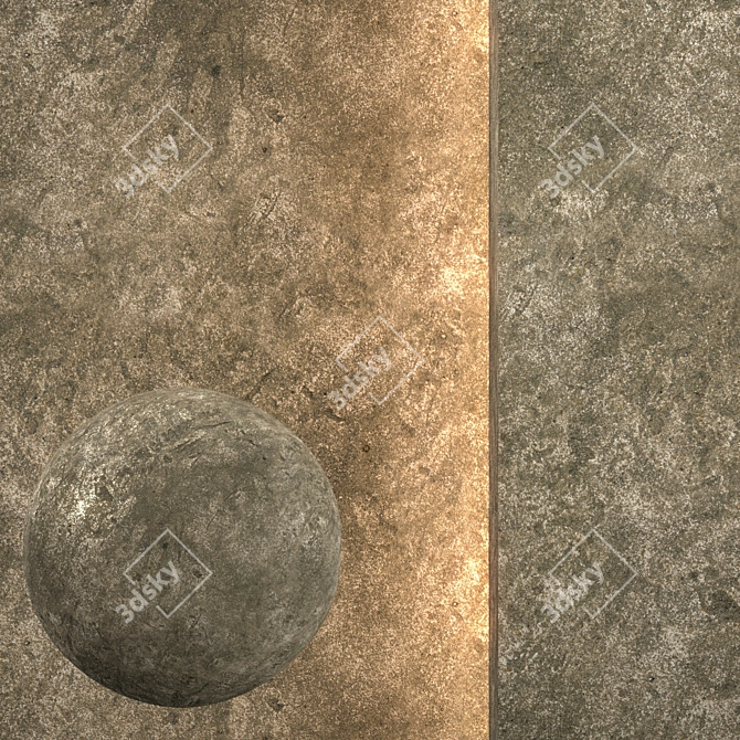 Seamless Concrete Texture Pack 3D model image 1