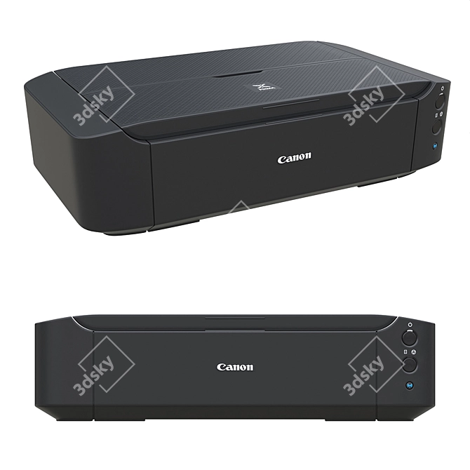 Canon Pixma iP8750 Printer Textures 3D Model 3D model image 1