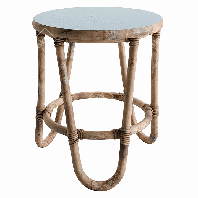 Tropical Bamboo Coffee Table 3D model image 1