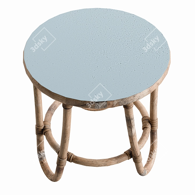 Tropical Bamboo Coffee Table 3D model image 4