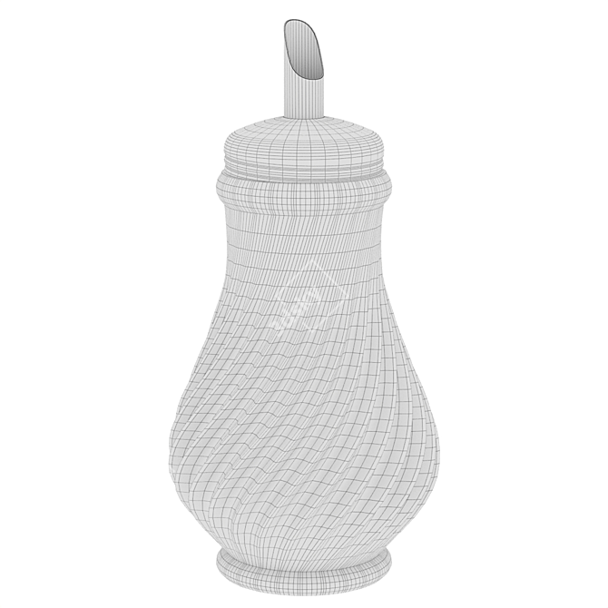  Modern Glass Sugar Bowl 3D model image 4