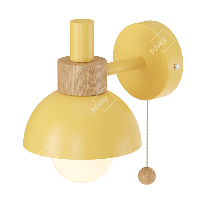 Scandinavian Style Colorful Wall Light 3D model image 2