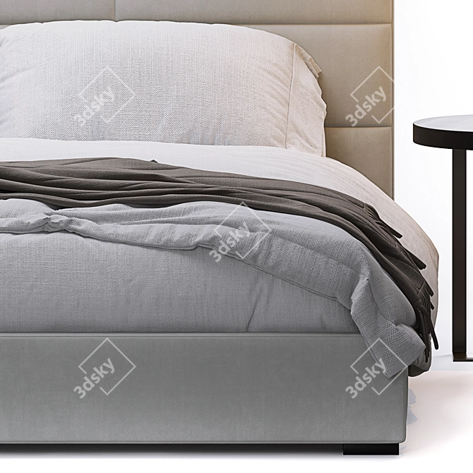 Modena King Bed Frame 3D model image 5