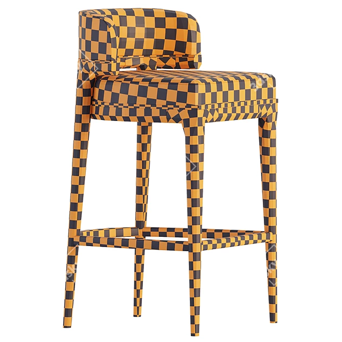 Elegant Grange Bar Stool 3D model image 7