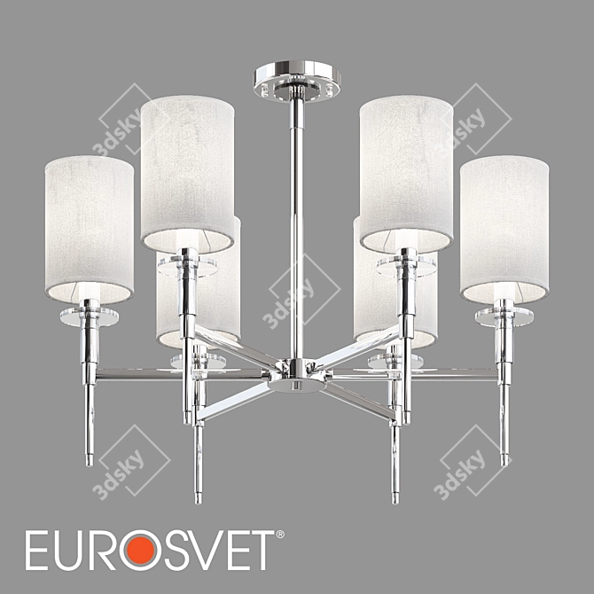 Eurosvet Brielle Crystal Chandelier 3D model image 1