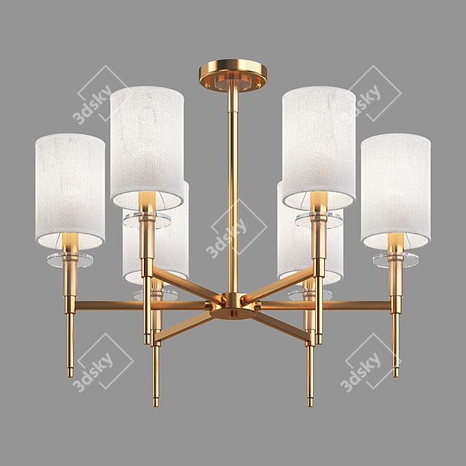 Eurosvet Brielle Crystal Chandelier 3D model image 2