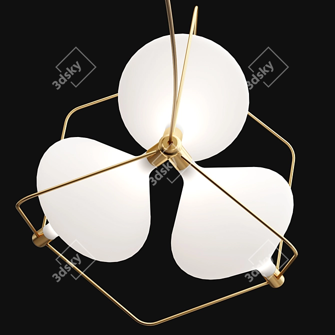 Lasvit Clover Ceiling Light Fixture 3D model image 2