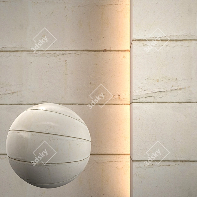 Seamless Concrete Texture Pack 3D model image 1