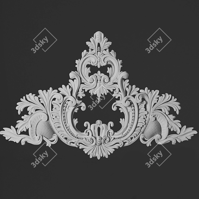 3D Max Corona Trim Ornaments 3D model image 3