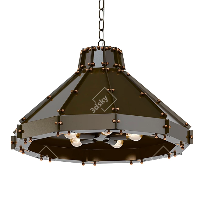 Industrial Charm Pendant Light 3D model image 1