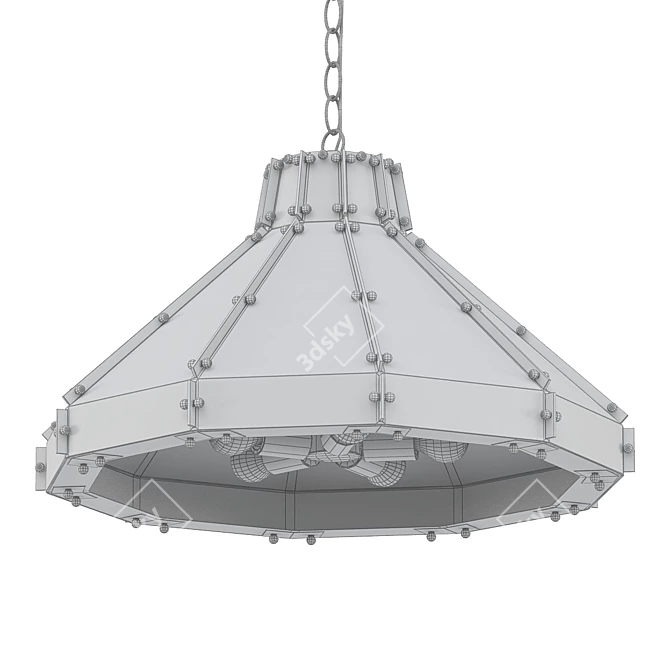 Industrial Charm Pendant Light 3D model image 2