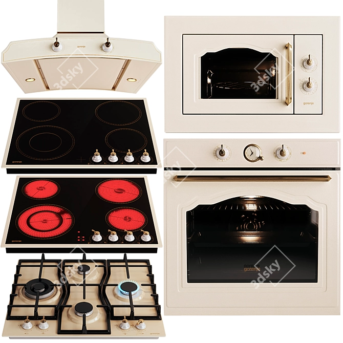 Gorenje Integrated Retro Appliances 3D model image 1