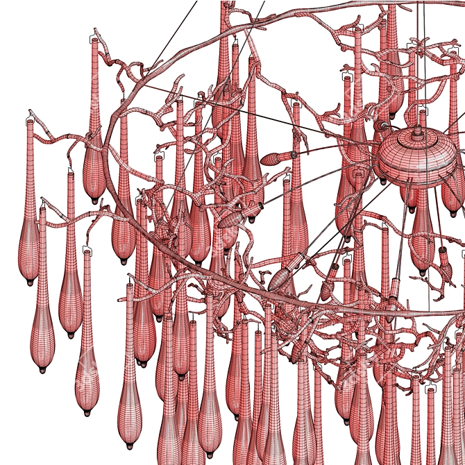 Elegant Branch Chandelier - Etsy Luxxury 3D model image 4