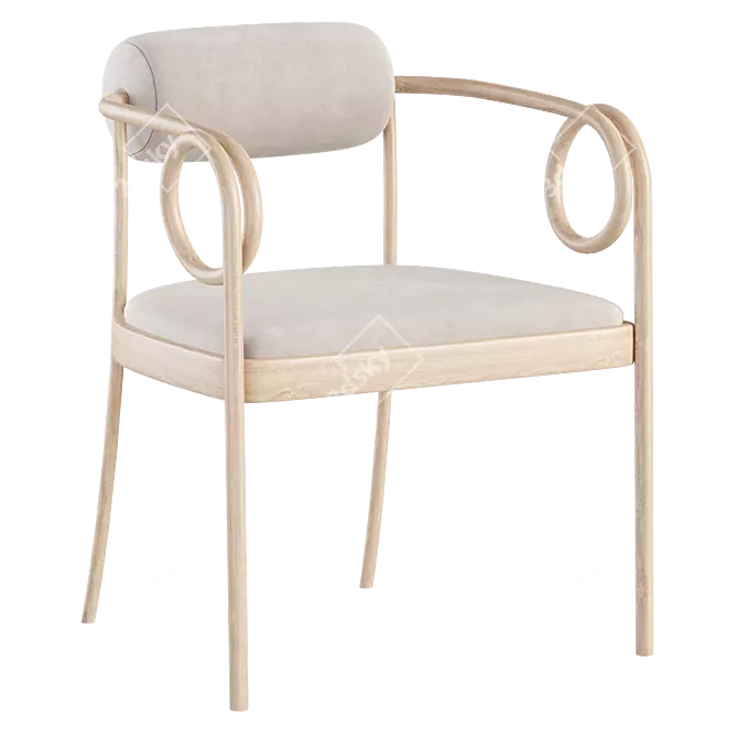 Vienna Small Loop Armchair 3D model image 2