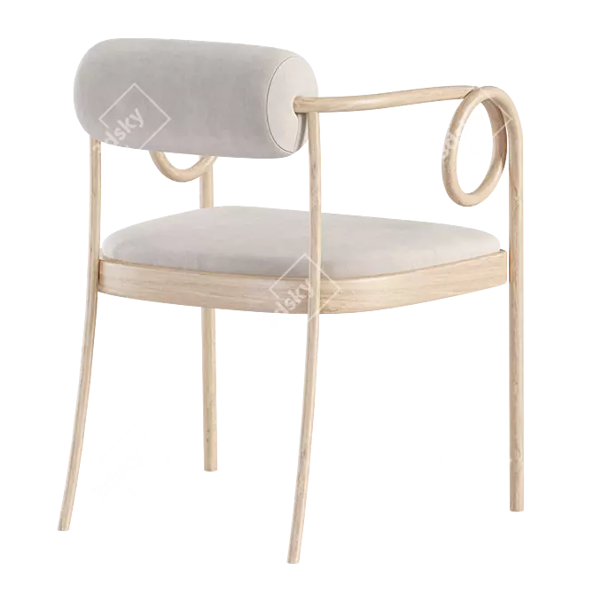 Vienna Small Loop Armchair 3D model image 3