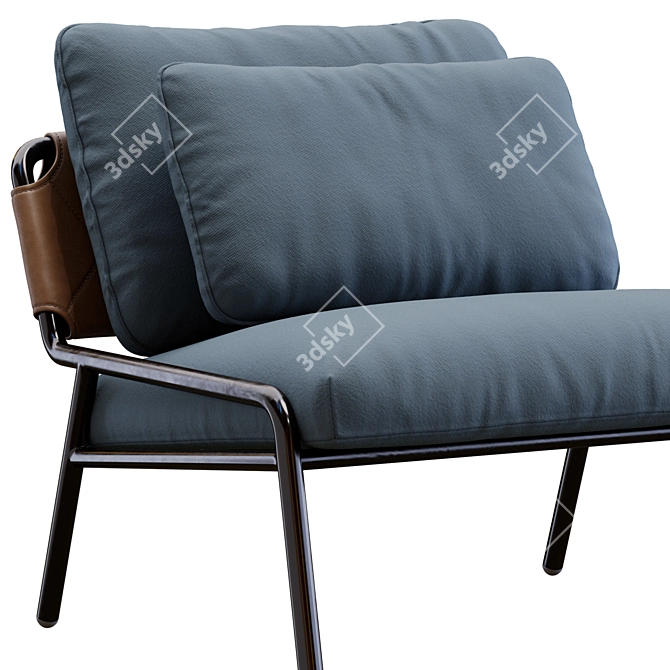 Modern Meridiani Zoe Chair Design 3D model image 4