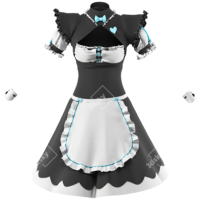 Cosplay Clothes Trio Collection 3D model image 7